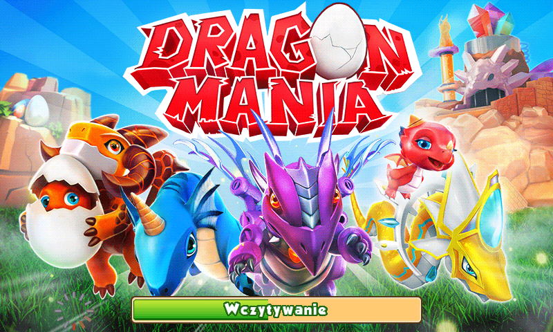 Dragon Mania (Android) screenshot: Title screen