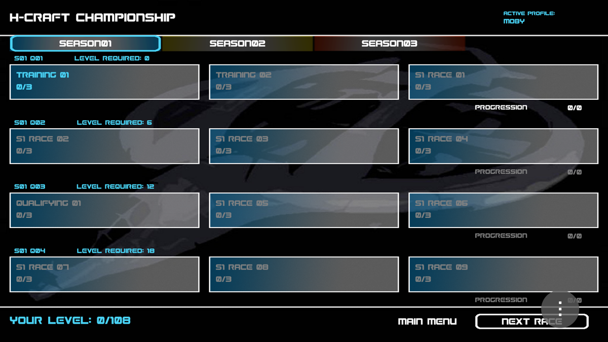 H-Craft Championship (Android) screenshot: The Championship