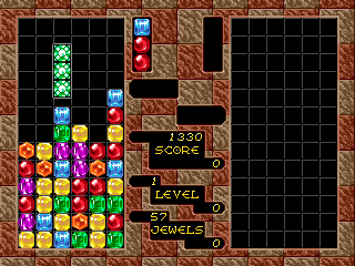 Columns (Genesis) screenshot: Magic Jewel