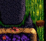 Donkey Kong Country (Game Boy Color) screenshot: In some cases, the player must pass for some short places. The jump not works during this time!
