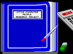 Little Computer People (ZX Spectrum) screenshot: Loading screen proper