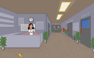 Crime City (Amiga) screenshot: At the hospital