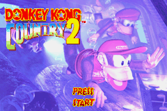 Donkey Kong Country 2: Diddy's Kong Quest (Game Boy Advance) screenshot: Title screen (European version)