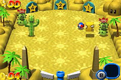 Mario Pinball Land (Game Boy Advance) screenshot: The next step: a barren desert.