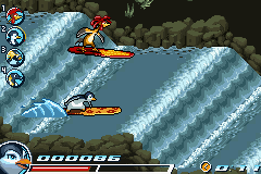 Surf's Up (Game Boy Advance) screenshot: ...and will enable you to go faster