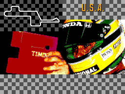 Ayrton Senna's Super Monaco GP II (SEGA Master System) screenshot: Free practice
