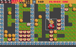 Rockford: The Arcade Game (Atari ST) screenshot: Cook death animation