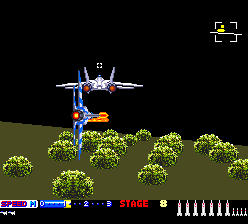 After Burner II (TurboGrafx-16) screenshot: Stage 8