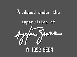 Ayrton Senna's Super Monaco GP II (SEGA Master System) screenshot: Splash screen