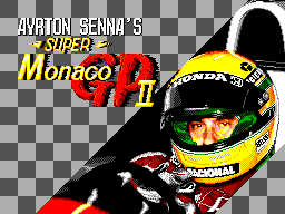 Ayrton Senna's Super Monaco GP II (SEGA Master System) screenshot: Title screen