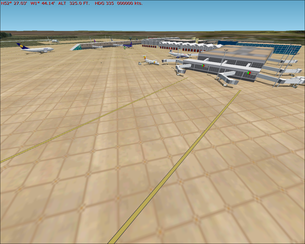 GB Airports (Windows) screenshot: Birmingham - Terminal area