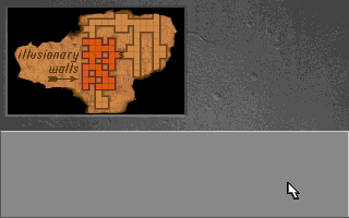 Eye of the Beholder II: The Legend of Darkmoon (Amiga) screenshot: This map could be useful later...