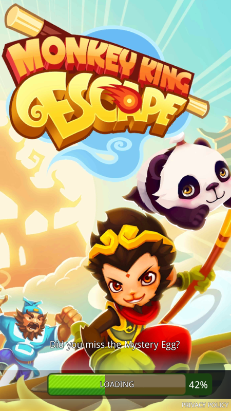 Monkey King Escape (Android) screenshot: Loading Screen