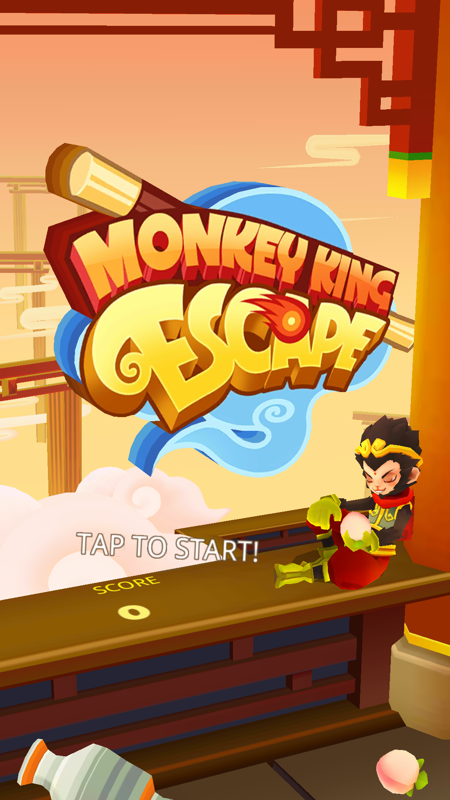 Monkey King Escape (Android) screenshot: Title Screen