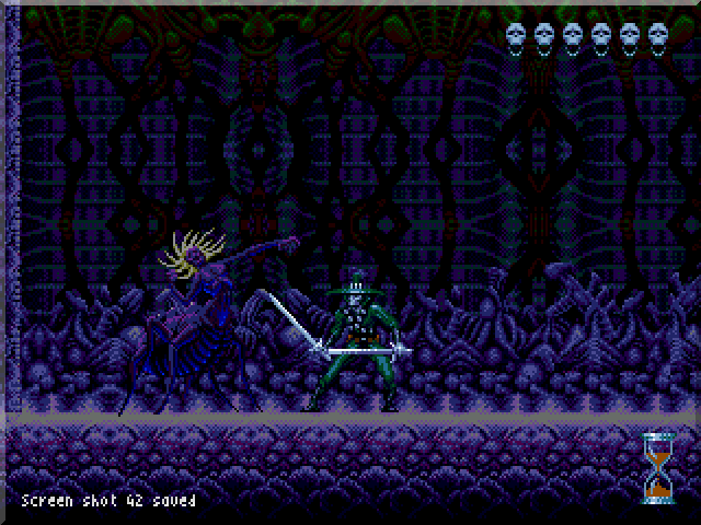 Chakan (Genesis) screenshot: The Spider Queen Boss. She's pretty anti-climatic.