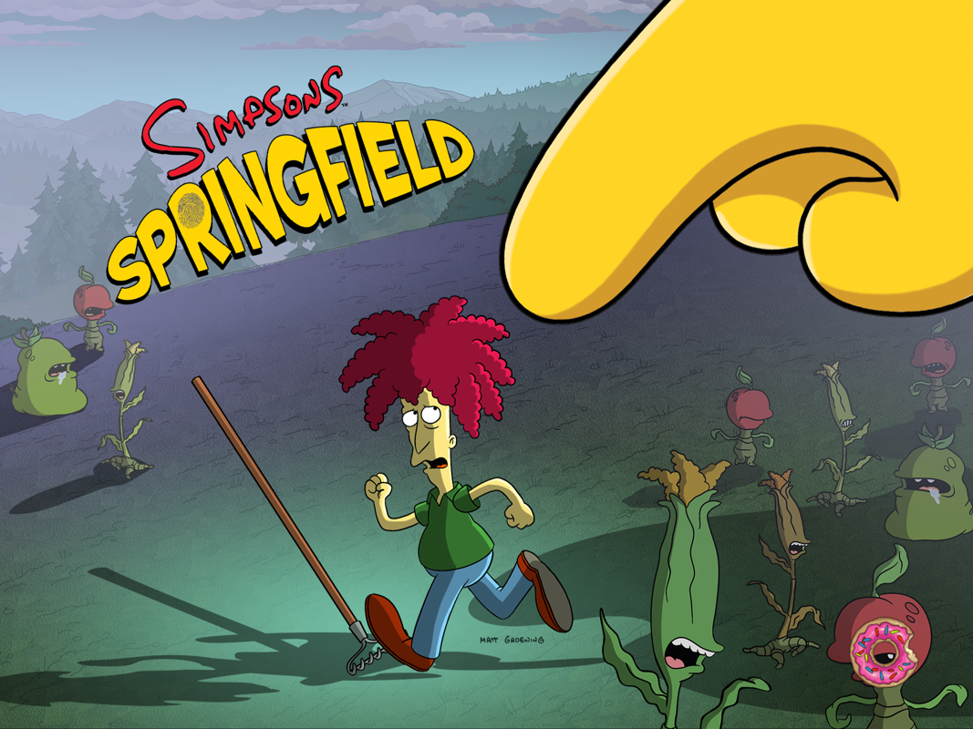The Simpsons: Tapped Out (iPad) screenshot: Splash screen for Terwilligers 2015 Event