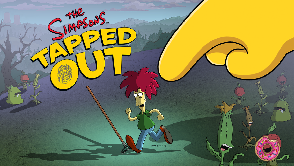 The Simpsons: Tapped Out (iPhone) screenshot: Splash screen for Terwilligers 2015 Event