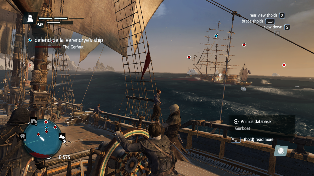 Assassin's Creed: Rogue (Windows) screenshot: Naval battles return with vengeance!