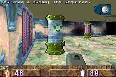 BackTrack (Game Boy Advance) screenshot: Human freed