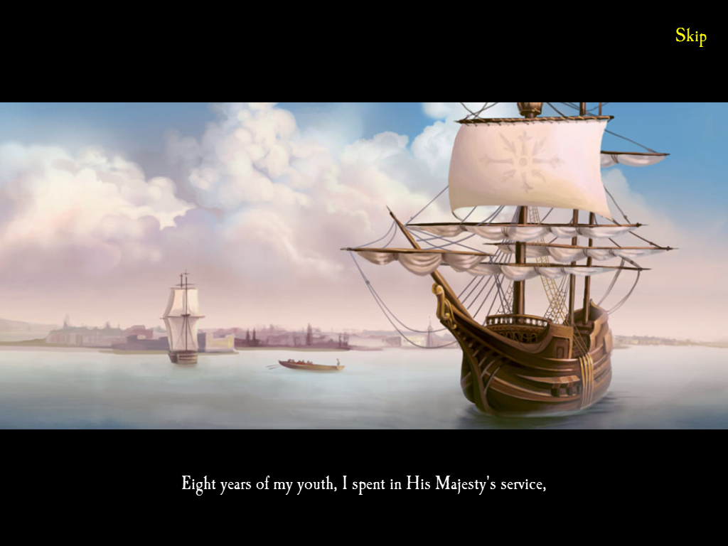 Seven Seas Solitaire (iPad) screenshot: Opening story