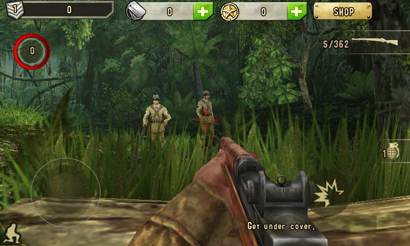 Brothers in Arms 2: Global Front (Android) screenshot: Enemy encounter