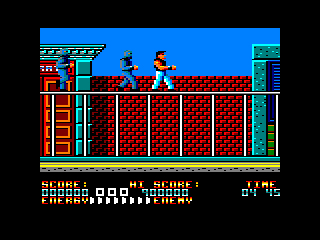Bad Dudes (Amstrad CPC) screenshot: Stage 1