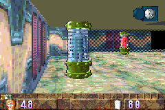 BackTrack (Game Boy Advance) screenshot: Humans in storage