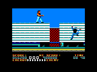 Bad Dudes (Amstrad CPC) screenshot: Stage 2