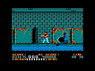 Bad Dudes (Amstrad CPC) screenshot: Stage 3