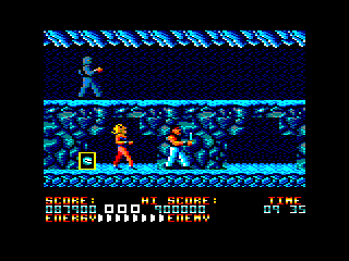 Bad Dudes (Amstrad CPC) screenshot: Stage 6