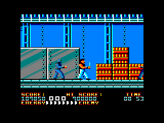 Bad Dudes (Amstrad CPC) screenshot: Stage 7
