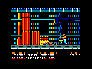 Bad Dudes (Amstrad CPC) screenshot: Boss death