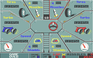 Badlands (Atari ST) screenshot: Shop screen