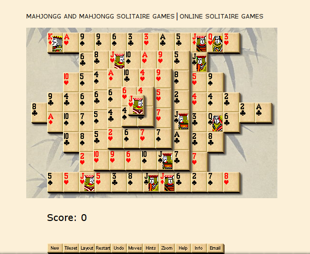 Screenshot of MahJongg (Browser, 2002) MobyGames