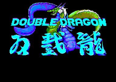 Double Dragon (Amstrad CPC) screenshot: Title