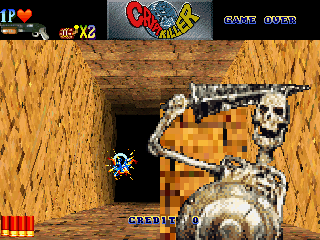 Crypt Killer (SEGA Saturn) screenshot: Oh, hello there!