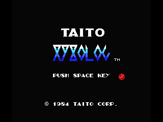 XYZOLOG (MSX) screenshot: Title screen