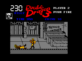 Double Dragon 3: The Rosetta Stone (Amstrad CPC) screenshot: Boss down