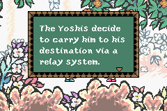 Yoshi's Island: Super Mario Advance 3 (Game Boy Advance) screenshot: What They Decide to Do