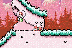 Yoshi's Island: Super Mario Advance 3 (Game Boy Advance) screenshot: Yoshi-Car!