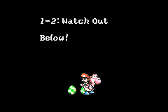 Yoshi's Island: Super Mario Advance 3 (Game Boy Advance) screenshot: Level Entrance Screen