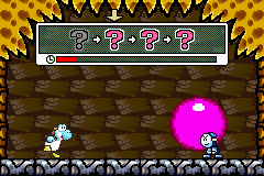 Yoshi's Island: Super Mario Advance 3 (Game Boy Advance) screenshot: Balloon Throwing Minigame