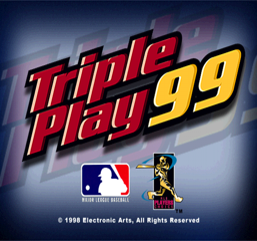 Triple Play 99 (PlayStation) screenshot: Title screen