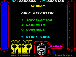 Your Sinclair Magnificent 7 February 1992 (ZX Spectrum) screenshot: Main menu