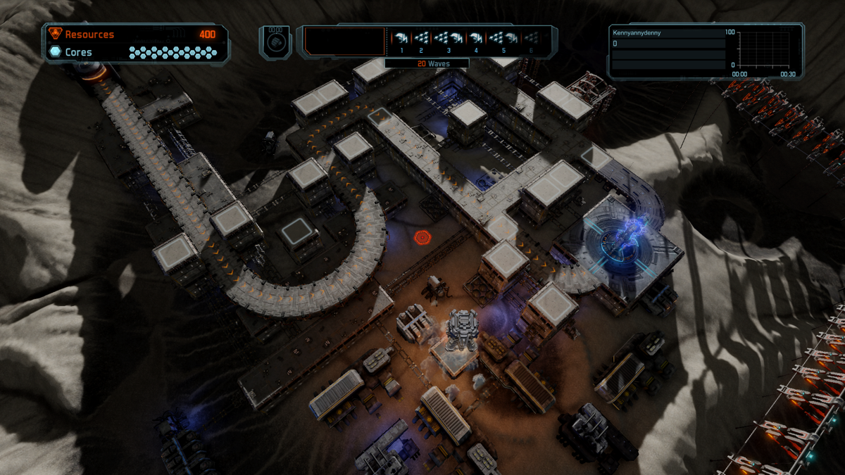 Defense Grid 2 (Xbox One) screenshot: Lets start the first mission. The map is small and simple.
