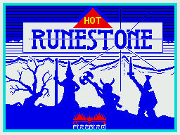 Runestone (ZX Spectrum) screenshot: Loading screen (Firebird release)