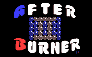 After Burner II (DOS) screenshot: Title screen