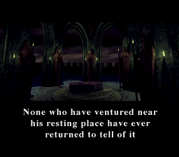 Nosferatu (SNES) screenshot: The introduction establishes Dracula's reputation