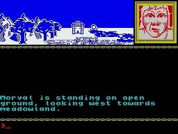Runestone (ZX Spectrum) screenshot: Starting point