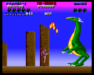 Plexu: The Time Travellers (Amiga) screenshot: Level boss
